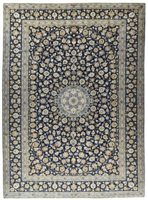 Kashan Tappeto persiano 310 x 420 Blu (Iran) Annodato A Mano