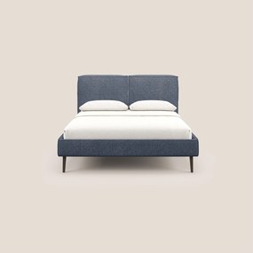 Isotta letto imbottito completamente sfoderabile in morbido tessuti impermeabile T10 blu