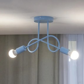 Plafoniera OXFORD 2xE27/15W/230V blu