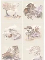 Cole & Son Carta da parati Tile Toile - Autumnal