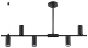 Lampadario su asta URANOS 5xGU10/10W/230V nero