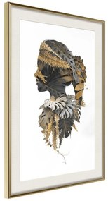 Poster  Forest Witch  Cornice Quadri Cornice d'oro con passe-partout, Larghezza x Altezza Home decor 20x30