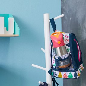 Bottiglia termica con cannuccia 350 ml – rosa/arancione