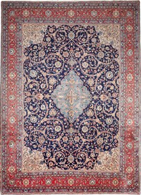 Sarouk Tappeto 260 x 350 Blu (Iran) Annodato A Mano