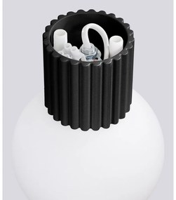 Lampada da parete nera ø 12 cm Orbital – Sollux