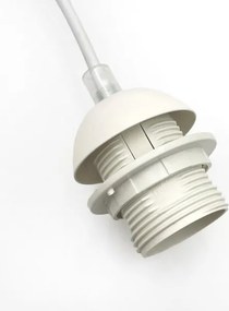 Lampadario a sospensione con cavo AIDA 1xE27/60W/230V Ø 25 cm rovere/bianco