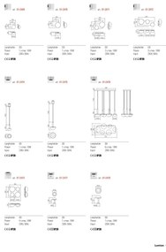 Redo 01-2474 - Lampadario sospeso con cavo LUMIEN 1xG9/10W/230V Ø 13 cm oro/bianco