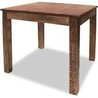 Tavolo da Pranzo in Legno Massello Anticato 82x80x76 cm cod mxl 17121