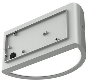 Applique Moon Design E27 Curva per Esterni IP65 - Grigia
