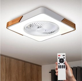 Brilagi-LED lampada dimmerabile con ventilatore LED/30W/230V 3000-6500K bianco/rovere + telecomando