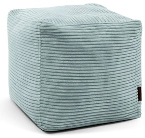 Puof a sacco color menta con rivestimento in velluto a coste Up! MooG – SLOWDOWN