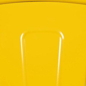 Set di 2 sedie da pranzo gialle in metallo - Ixia