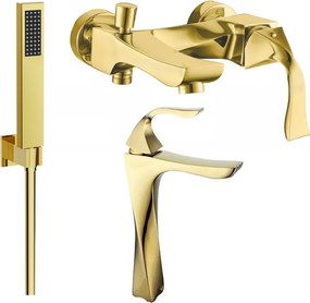Mexen Estrella R02 set da bagno, oro - 72313R02-50