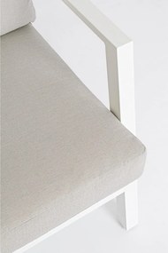 Set di mobili da giardino bianco in alluminio per 4 persone Harley – Bizzotto