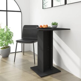 Tavolo da bistrot nero 60x60x75 cm in truciolato