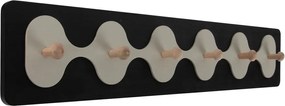Attaccapanni da parete nero 60 cm Rizar – PT LIVING