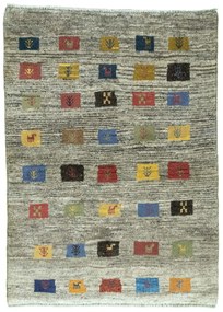 Gabbeh Tappeto persiano 100 x 140 Nero (Iran) Annodato A Mano