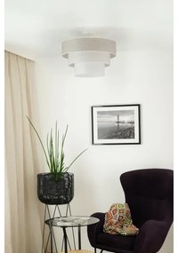 Brilagi - Lampadario a plafone ALASKA LUNETA 1xE27/15W/230V diametro 45 cm grigio/color crema