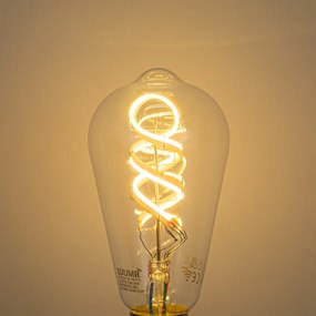 Set di 5 Lampadine LED Smart E27 dimmerabili ST64 RGBW chiare 4W 250lm 2700K