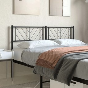 Testiera İn Metallo Nero 140 Cm /