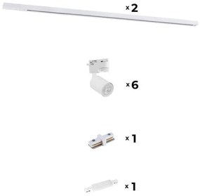 Zuma Line 3041 - Faretto per sistema a binario REFLEKTOR 6xGU10/10W/230V
