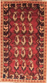 Gashghai Tappeto persiano 130x220 Rosso (Iran) Annodato A Mano