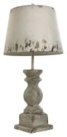 Lampada da tavolo Home ESPRIT Bianco Metallo Abete 50 W 220 V 40 x 40 x 83 cm