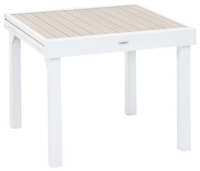 Tavolo allungabile 90 180x75,5x90 cm - piano legno Piazza