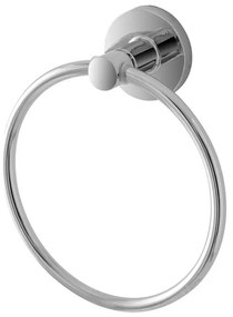 Portasciugamani da parete ad anello in metallo cromato Sprint
