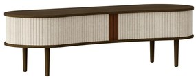 Tavolo TV marrone e beige in rovere 140x40 cm Audacious - UMAGE