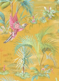 Eijffinger Carta da parati Palm Scenes - gelb