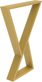 Gamba per mobili STEELMI Federica in acciaio dorato opaco L 58 x P 8 x H 71 cm
