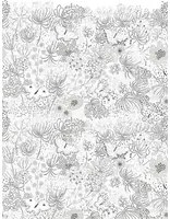 Isidore Leroy Carta da parati panoramica Ombelles - Gris