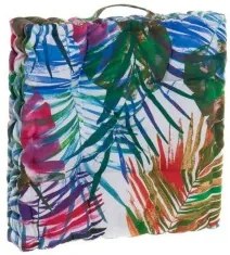 Cuscino DKD Home Decor 8424001666423 Oceano Poliestere Alluminio Multicolore Tropicale Foglia della pianta (43 x 43 x 7 cm)