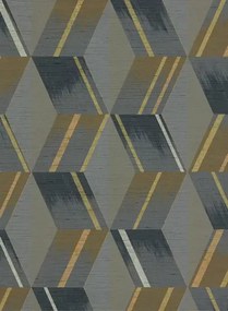 Vinyltapete Rhombi von Zoffany - Anthracite