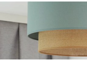 Duolla - Lampadario a plafone  BOHO 1xE27/15W/230V diametro 45 cm verde/marrone