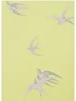 Tapete Swallows von Sanderson - Lime