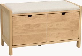 Panca contenitore imbottita in legno Hillmond