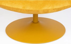Poltrona in velluto giallo ocra Bubba - Zuiver