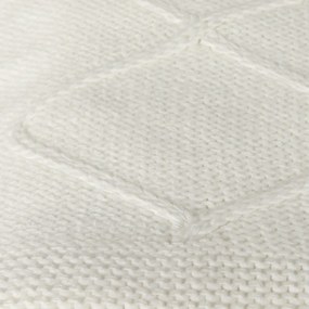 Coperta bianca con cotone Baby Baby, 90 x 90 cm - Homemania Decor