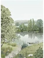 Isidore Leroy Carta da parati panoramica Campagne Naturel - A