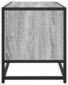 Mobile tv grigio sonoma 80x34,5x40 cm legno multistrato metallo