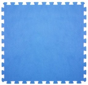 6PZ Tappeto tappetino puzzle morbido per piscina 60X60X0.8 BLU DH43871