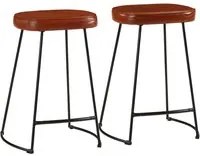 Sgabelli da Bar 2 pz Marrone Scuro 41x29x62 cm 358925