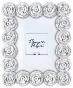 Bongelli preziosi bomboniera piccolo portafoto cornice con rose Collezione Rose design BIANCO