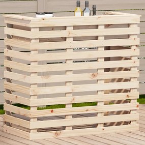 Tavolo Da Bar Da Esterno 113,5x50x103 Cm Legno Massello Di Pino /