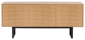 Cassettiera in rovere decorato, 175 x 75 cm Camden Herringbone - Woodman