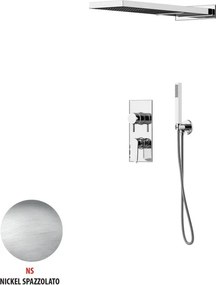 Kit incasso doccia Soffio nickel spazzolato grigio