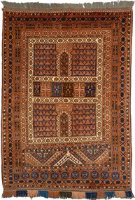 Afghan Tappeto orientale 190x140 Marrone (Afghanistan) Annodato A Mano