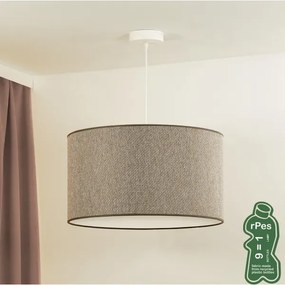 Duolla - Lampadario a sospensione con filo ROLLER ECO RECYCLING 1xE27/15W/230V diametro 45 cm marrone